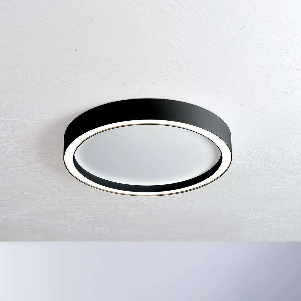 Bopp Aura stropné LED svietidlo Ø30cm biele/čierne