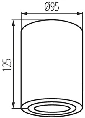 LED bodové svietidlo Kanlux 22551 Bord GU10 25W biele