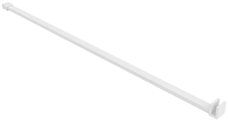 Erga Paris, sprchová zástena Walk-In 90x200 cm, 8mm číre sklo, biely matný profil, ERG-V02-PARIS-090x200-CL-WH