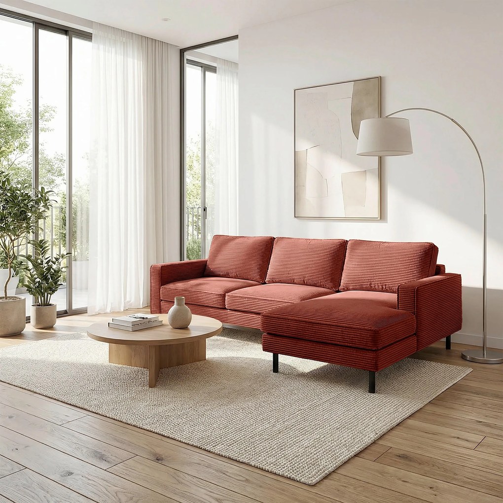 XXXLutz ROHOVÁ SEDAČKA, textil, červená Livetastic - Sedačky - 00295101523R