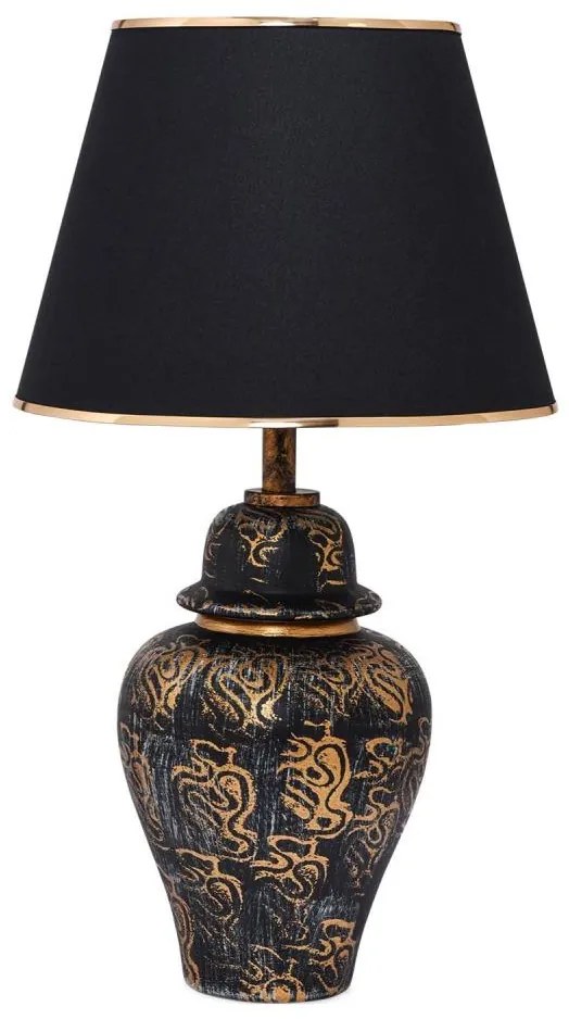 Stolná lampa 1xE27/40W/230V čierna