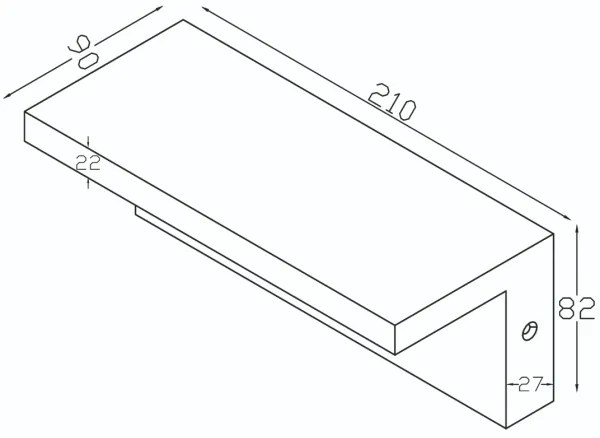 Top Light - LED Vonkajšie nástenné svietidlo LED/10W/230V 4000K IP54
