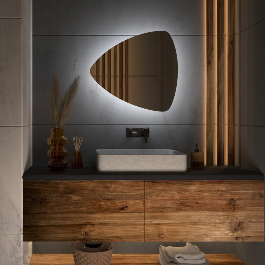 Atypické zrkadlo s LED osvetlením G12