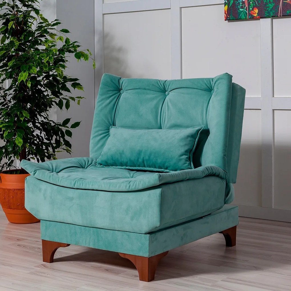 Kreslo Kelebek Berjer Sea Green