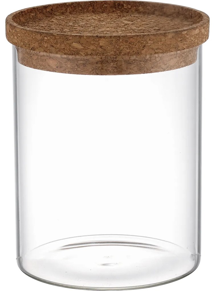 4Home Sklenená dóza na potraviny s vekom Cork, 650 ml, 650 ml