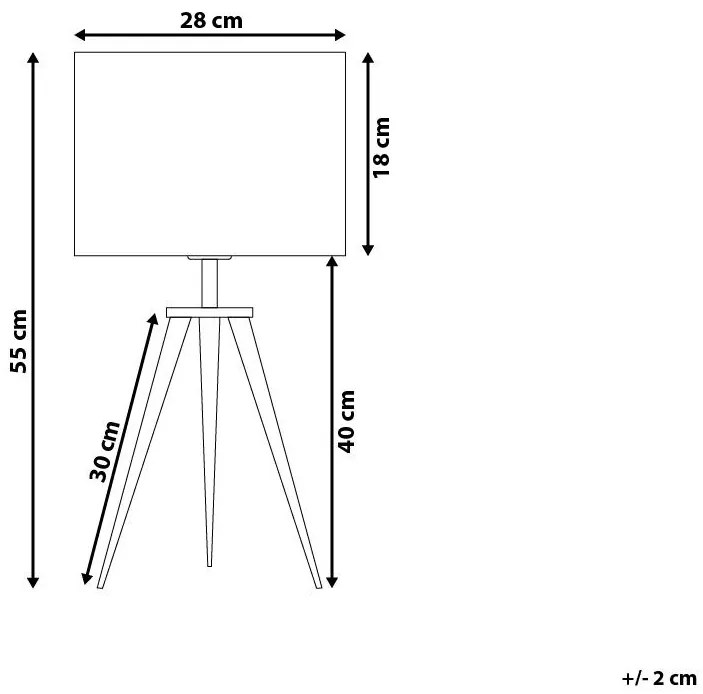 Stolná lampa čierna STILETTO Beliani