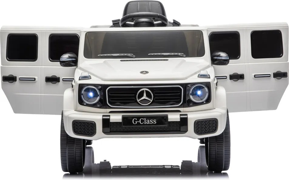 LEAN CARS Akumulátorové vozidlo Mercedes G 4x4 24 V 2580, biele