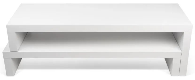 Biely variabilný stolík TemaHome Cliff Walnut