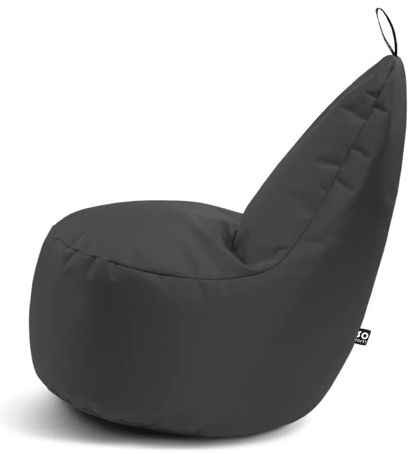 Fialový detský sedací vak Lull M – So Soft?