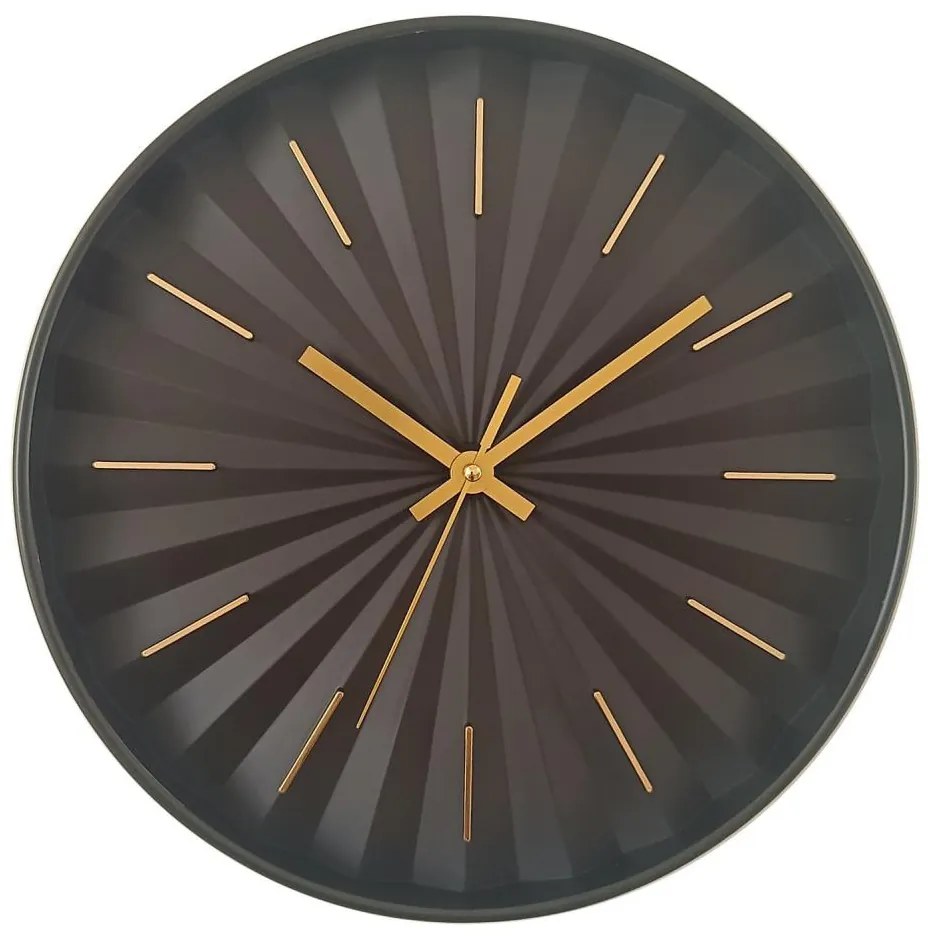 Globo B992533 - Nástenné hodiny, priemer 30,5 cm, 1×AA, čierne