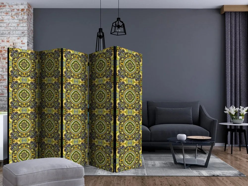 Artgeist Paraván - Malachite Mosaic II [Room Dividers]