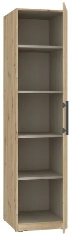 Šatníková skriňa MARO 51x213 cm dub artisan