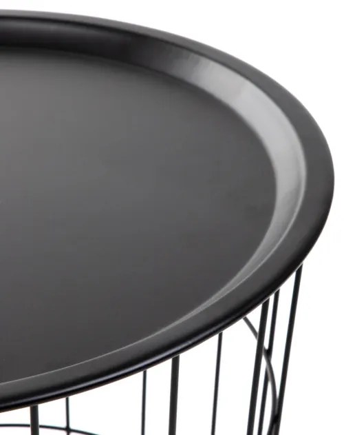 Príručný stolík SCANDI čierny 868691