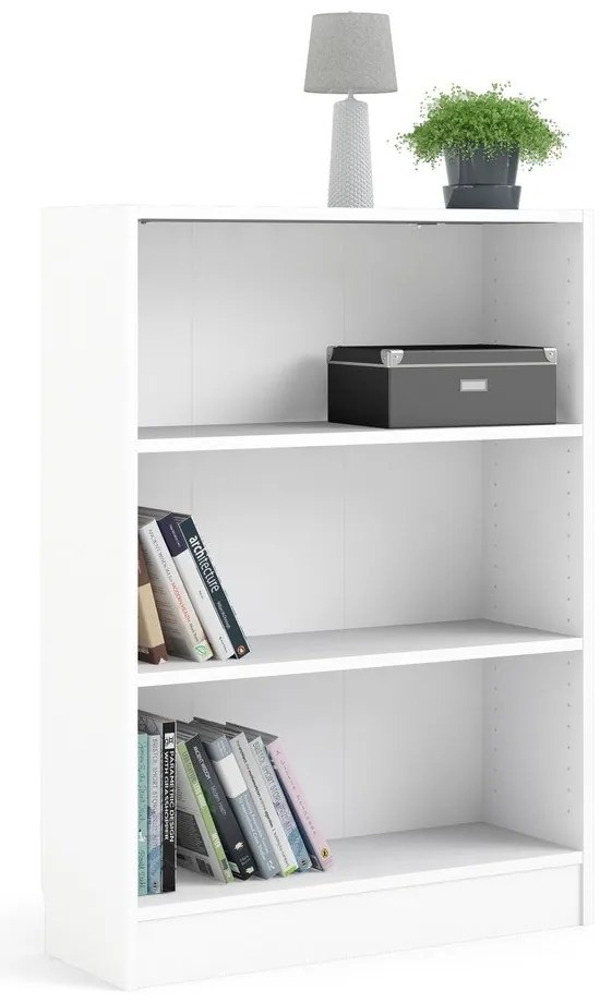 Biela knižnica Tvilum Basic, 79 x 107 cm