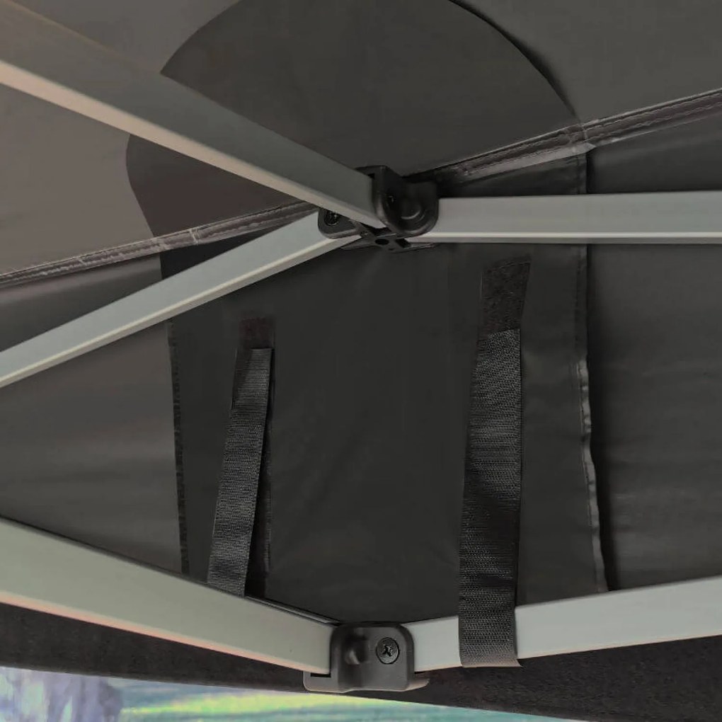 BRIMO Záhradný Altánok Skladací 3x3 m | Prémiová UV/PVC Ochrana | Pevná Konštrukcia BRIMO | Rýchle Skladanie Bez Náradia - bez stien - Modrá 35