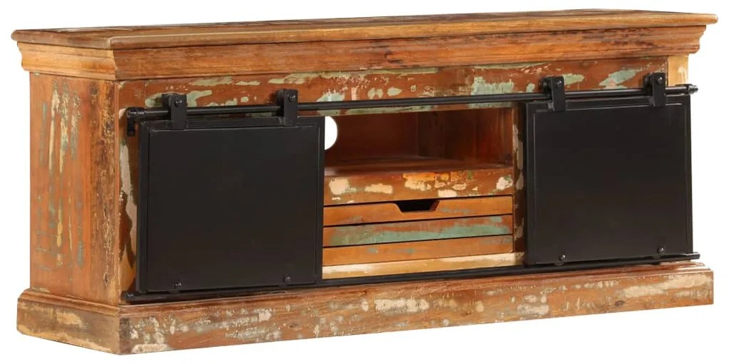 vidaXL TV stolík z recyklovaného dreva 110x30x45 cm