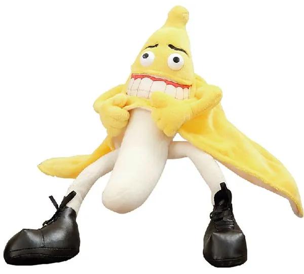 Tutumi, plyšová hračka zlý banán 45x23 cm, KIG-09630