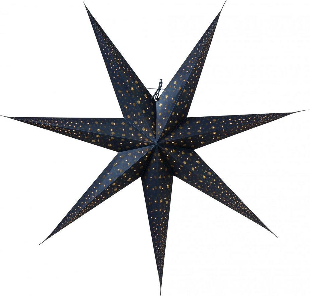 watt & VEKE Závesná svietiaca hviezda Isadora Blue 80 cm