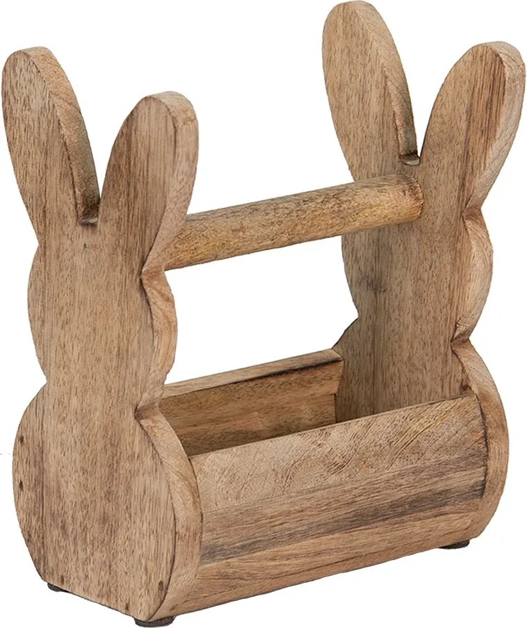 Drevená prepravka s králikom Rabbit wood - 16*12*25 cm