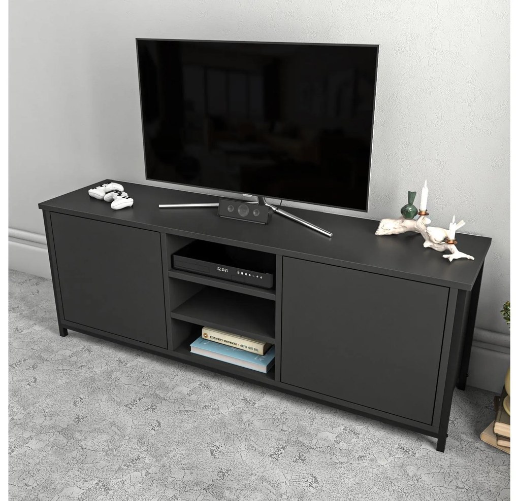 TV stolík Otosello (čierna + antracit). Akcia -19%. Vlastná spoľahlivá doprava až k Vám domov. 1107345