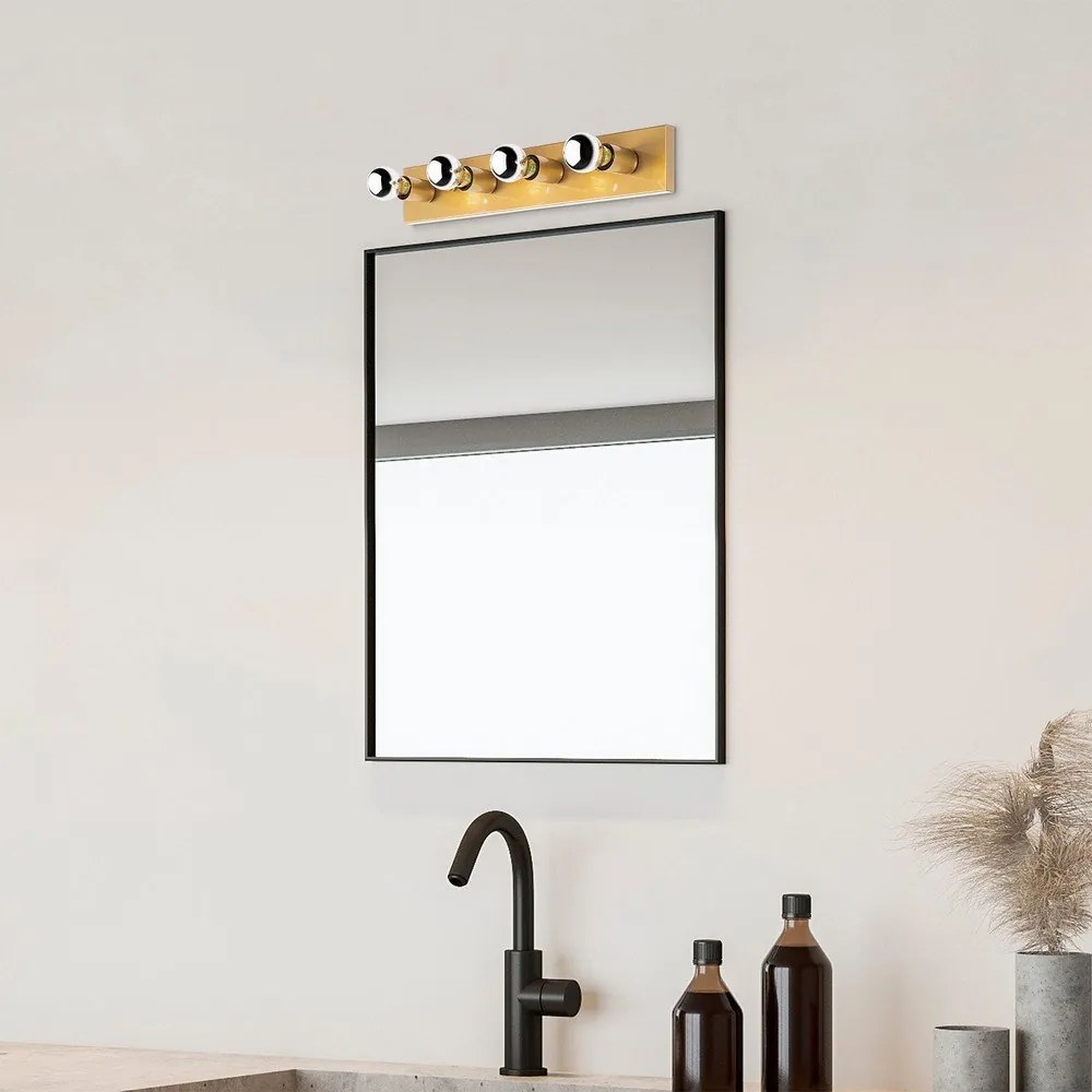 Nástenné svietidlo v zlatej farbe Mirro – Opviq lights