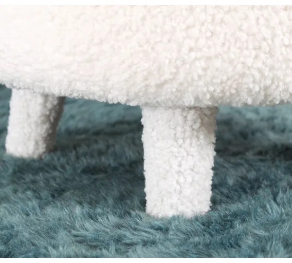 Detské kreslo PIXI, priemer 46 cm, biele