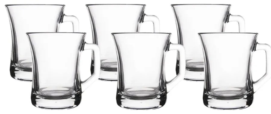 Sklenené hrnčeky v súprave 6 ks 225 ml Zen – Orion