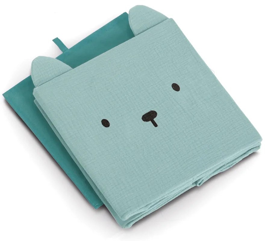 Zeller Present Úložné boxy na hračky, štvorcový tvar MUŠELÍN, mätová, 28x28x28