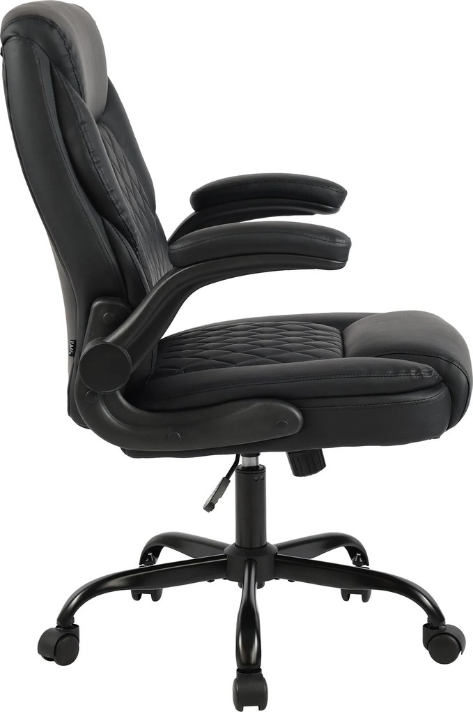 Kancelárska stolička Medfield koženka - čierna