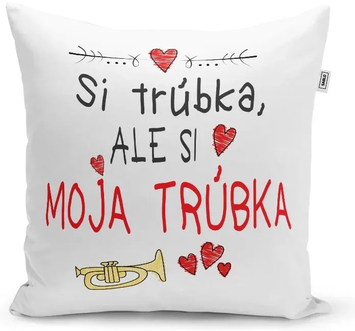 Sablio Vankúš Si trúbka, ale si moja trúbka: 40x40 cm
