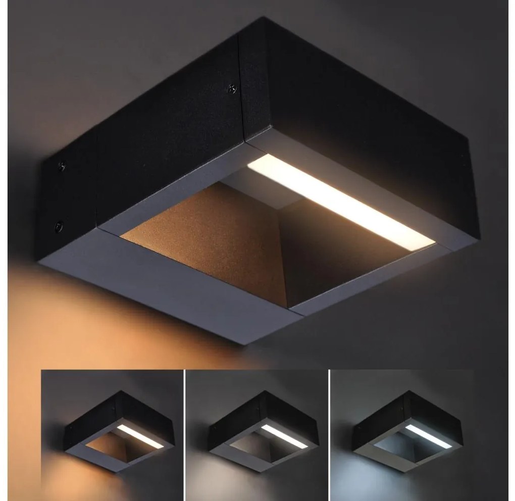 Brilagi - LED Vonkajšie nástenné svietidlo RAGUSA LED/7W/230V 3000/4000/6000K IP54