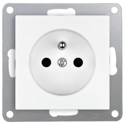 Elhard Zásuvka Vera, matná, biela VZ2100W