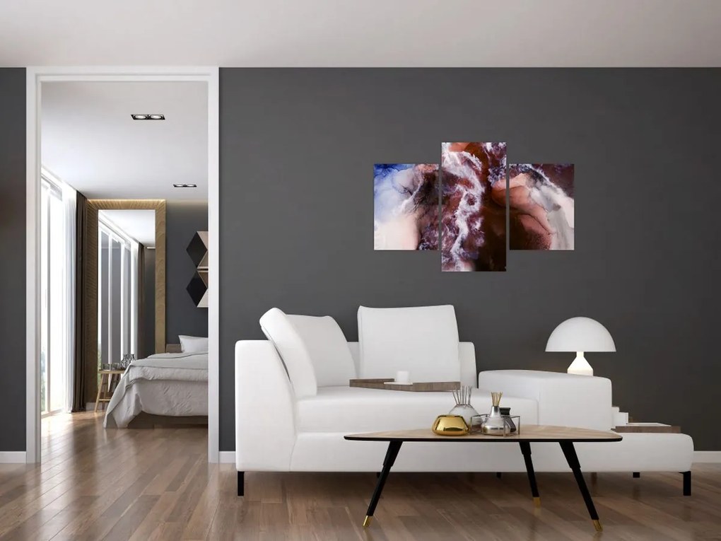 Obraz - Fialový mramor N⁰3 (90x60 cm)