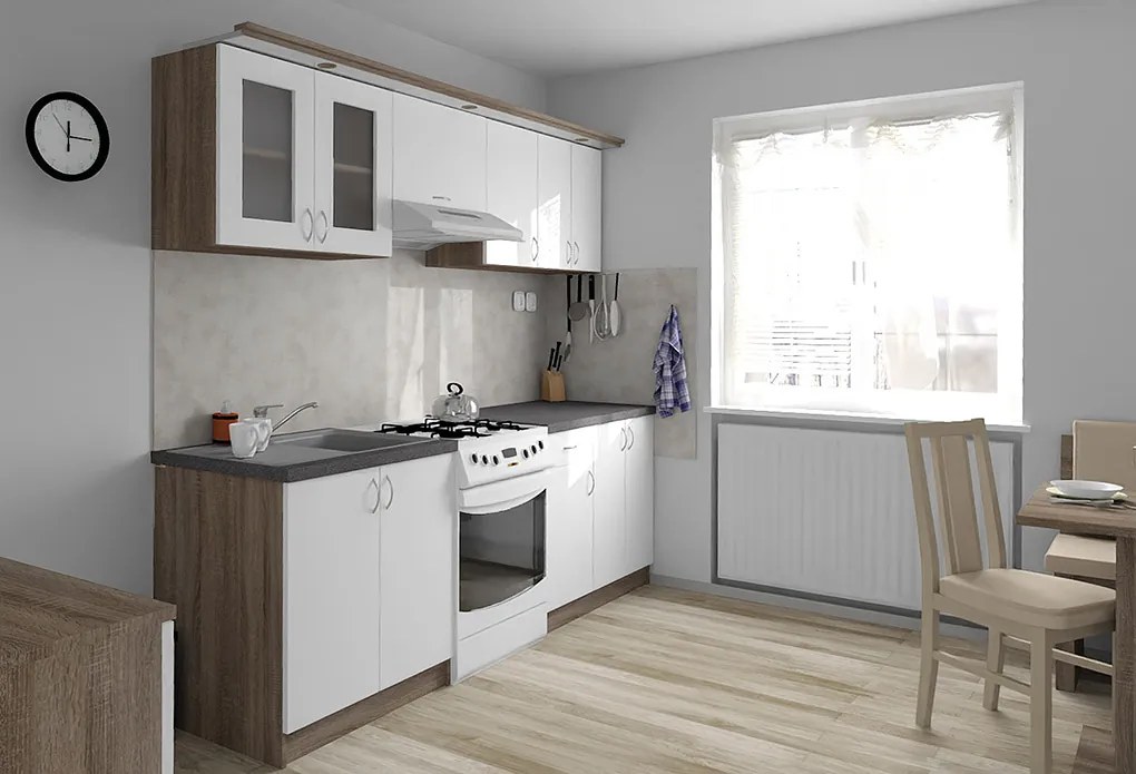 Nabytekmorava Kuchynská linka Bára B farba kuchyne: akát