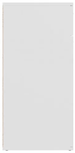 vidaXL Komoda biela 80x36x75 cm drevotrieska-