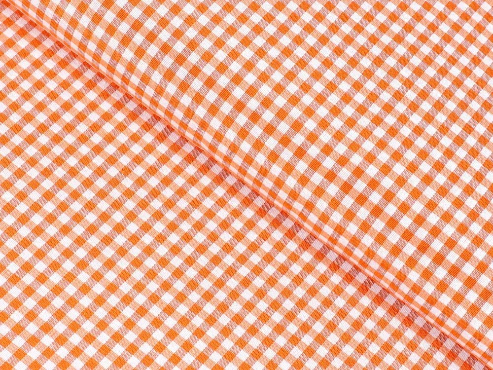 Biante Dekoračná obliečka na vankúš Rebeka RE-006 Oranžovo-biela kocka malá 35 x 45 cm