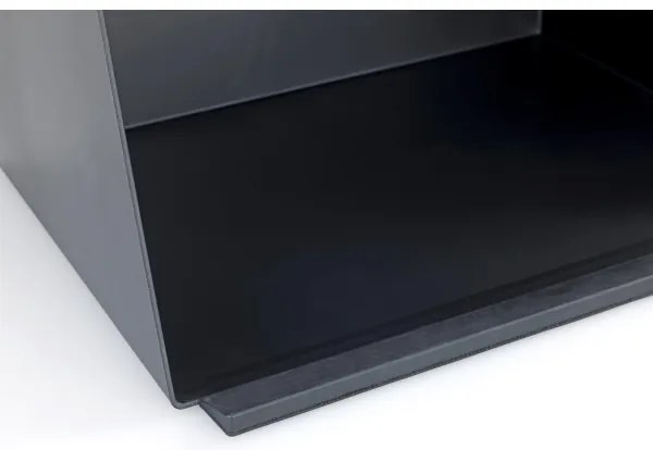 WENKO 54098100 - Chlebník KUBO 35x26,5 cm čierna/hnedá