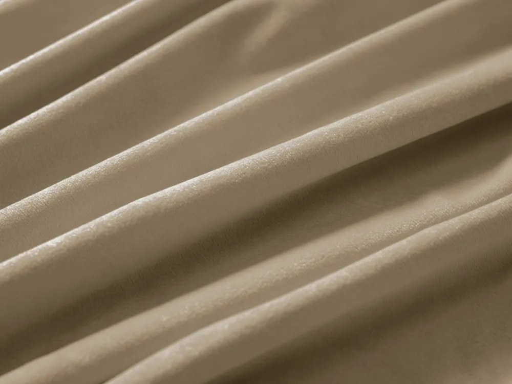 Biante Zamatový záves Velvet Prémium SVP-026 Kávovo béžový 135x180 cm