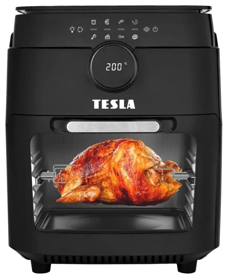 TESLA Electronics AirCook & Grill - Inteligentná horkovzdušná fritéza 12 l 1800W
