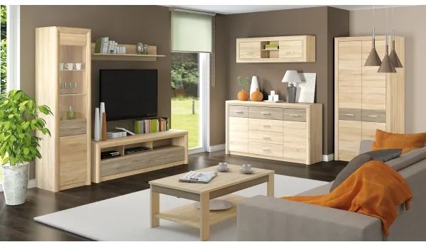 Nástenná polica ARNIKA 24x92 cm dub sonoma