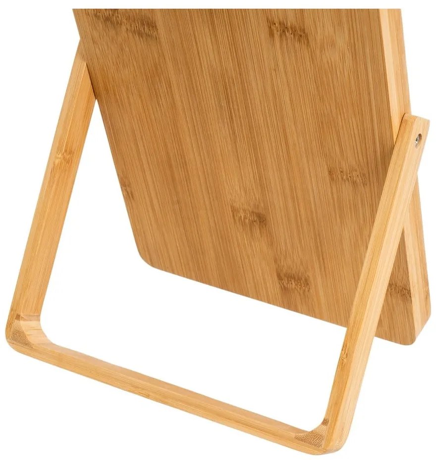 Kozmetické zrkadlo s bambusovým rámom 20x27 cm – Casa Selección