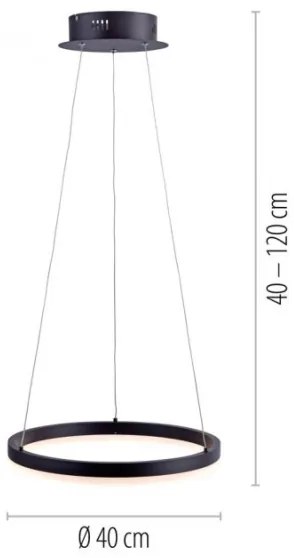 Paul Neuhaus 2381-13 - LED Stmievateľný luster na lanku TITUS LED/28W/230V