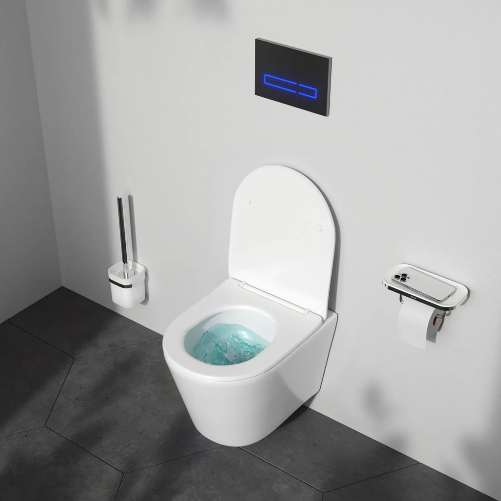 Závesné WC AM.PM Spike CPA1900SC bezokrajové, so sedadlom Microlift, biele