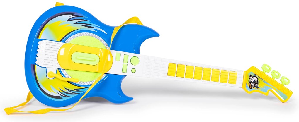 Hudobná sada mikrofón, elektrická gitara, stojany, mp3, modrá