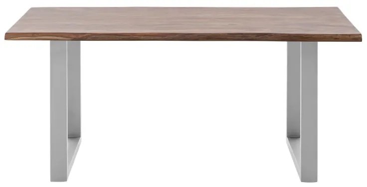 furniture-nabytek.cz - Bullwer jídelní stůl z palisandru stříbrný 200x100 cm