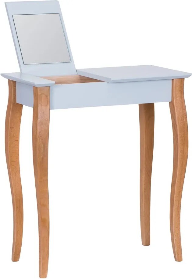 Svetlosivý toaletný stolík so zrkadlom Ragaba Dressing Table, dĺžka 65 cm