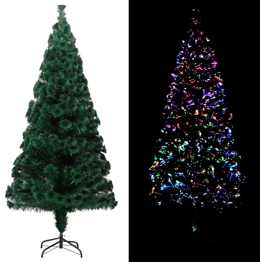 Umelý vianočný stromček+podstavec, zelený 240cm, optické vlákno 321030