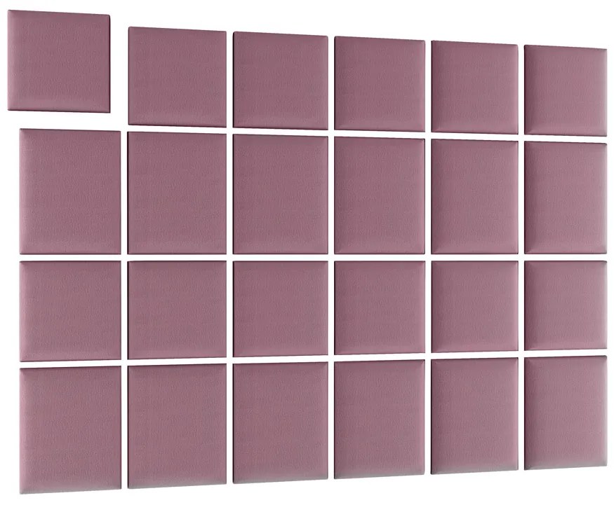 Čalúnený panel na stenu Quito 40x40 cm - ružová