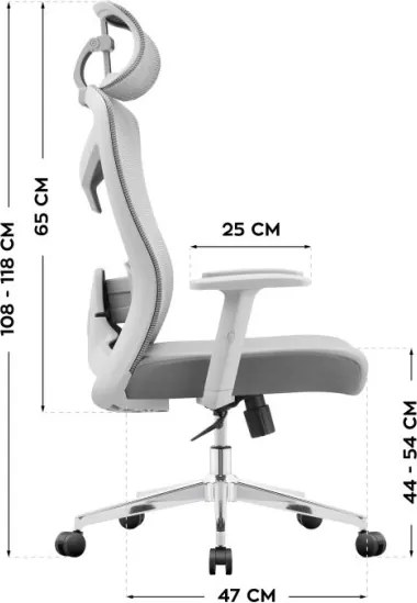 Kancelárska stolička Manager 2.6 Grey