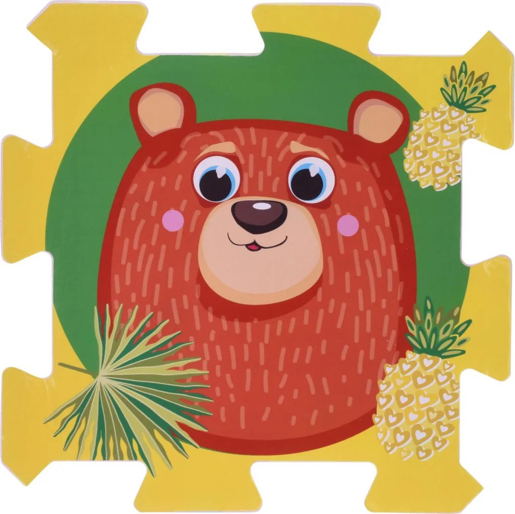 Hracia podložka Puzzle zvieratká (8 dielov)